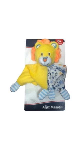 Vavbaby Peluşlu Ağız Mendili Sarı Aslan