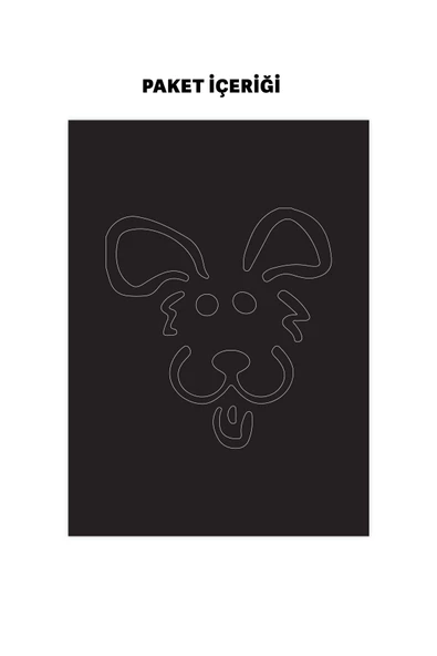 Köpek Desenli Araç Sticker 21x29 cm, Oto Sticker, Araba Sticker - 3