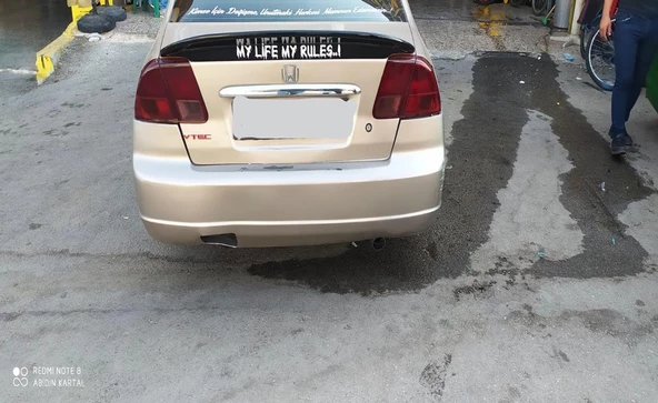 HONDA CİVİC 2002-2006 SİYAH YARASA SPOYLER (SRY)