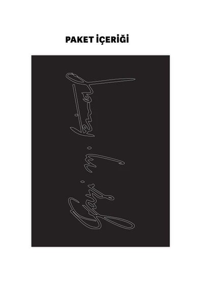 Atatürk İmzası Araç Sticker 21x29 cm, Oto Sticker, Araba Sticker - 3