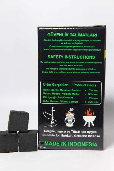 KUDARY Hindistan Cevizi 1 Kg Nargile Barbekü Kömürü Doğal - 2