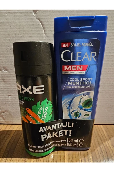 AXEFEEL Axe Deo&Clear Şampuan Hediyeli