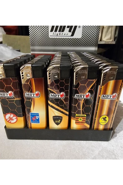 TOSCOW Manyatik Basmalı Çakmak 50 Adet - 1