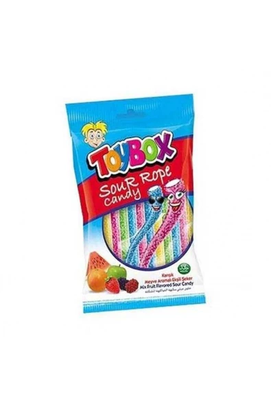 TOYBOX Sour Rope Karışık Meyve 80 Gr