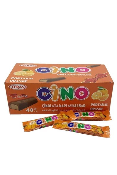 TERAS Cino Portakal King Size Çikolata 10 Gr (48Adet)