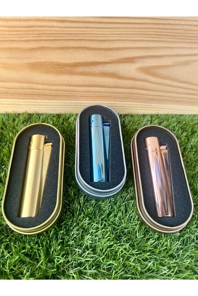 CLİPPER Parlak Deep Blue Taşlı Çakmak - 8