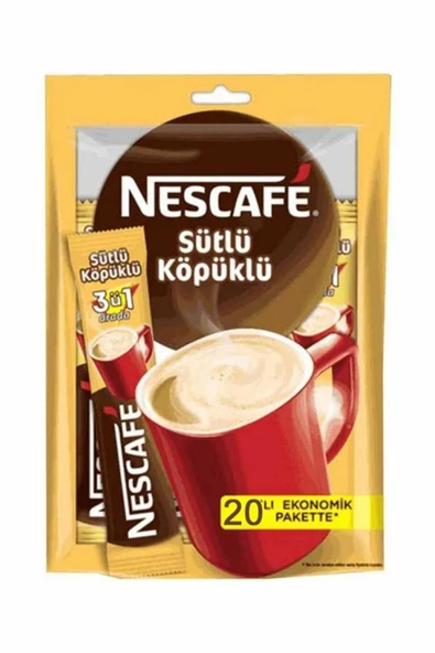 NESCAFE Sütlü Köpüklü 20'Li