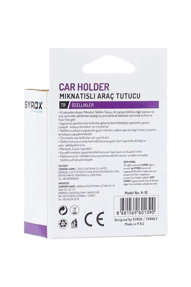 SYROX H10 Mıknatıslı Araç Telefon Tutucu - L O U P U S - - 2