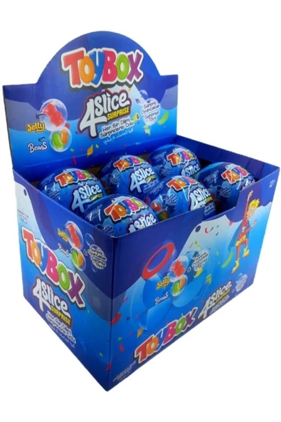 TOYBOX 4 Dilim Sürpriz Yumurta 12 Adet (Erkek) - 2