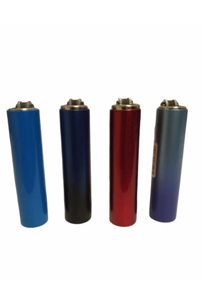 RENKYAPI 4 Adet Kaliteli Çarklı Taşlı Doldurulur Çakmak Clipper Flamagas Karışık Renk