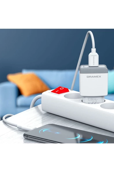 DRAMEX D30T 3.0A Telefon Şarj Aleti Ve 1M Type-C Kablolu Set - Resim 7