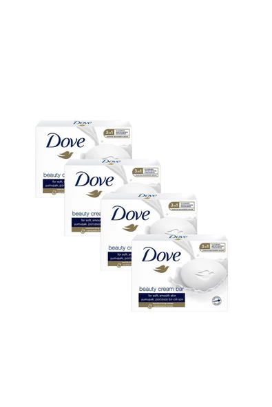 DOVE Beauty Cream Bar Katı Güzellik Sabunu Original Nemledirici Etkili 90 G X4 Adet - 2