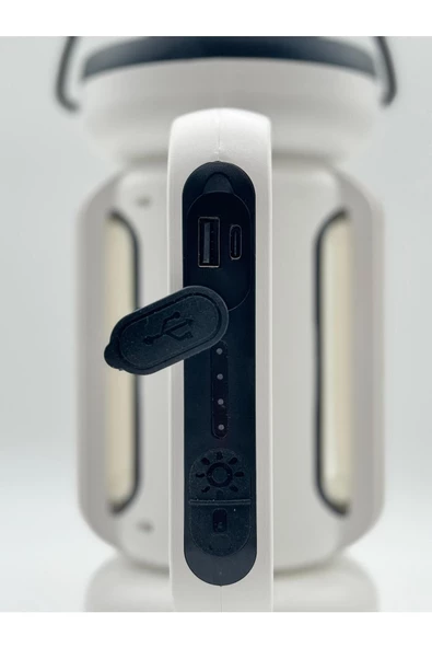POWERDEX Çift Işıklı Solar Şarjlı El Feneri Ve Kamp Lambası - 5