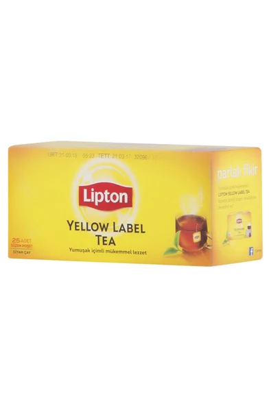 GROS Lipton Yellow Label Bardak Poşet Çay 25X2 G