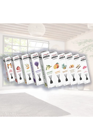 ALDA Reed Diffuser 110 Ml Mango Çubuklu Oda Kokusu - 4