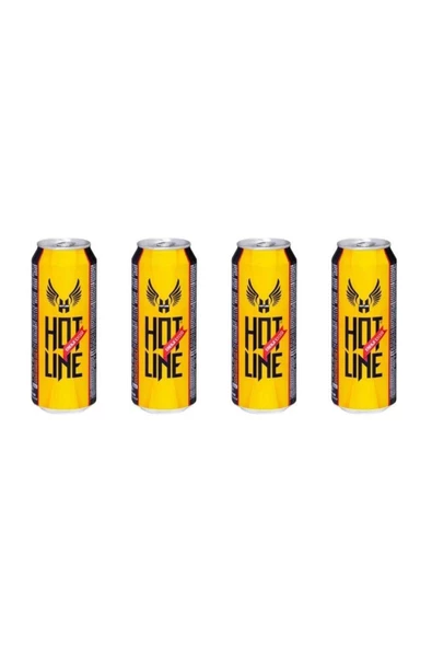 HOTLİNE Hotline - Enerji İçeceği 500Ml - 4 Adet