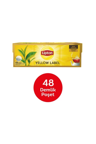 LİPTON Demlik Poşet Çay Yellow Label 48'Li 153 G