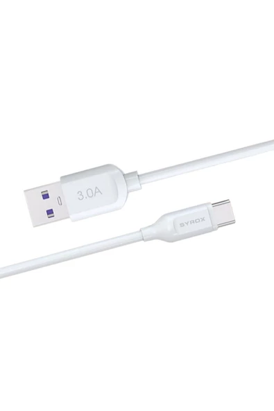 SYROX C109 Type-C 1M 3,0A 18W Quick Şarj Kablosu (Eco Kutu) - 2