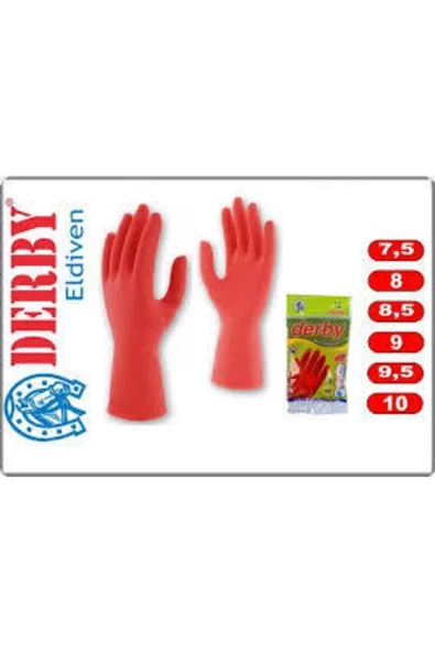 GÜNTEM Derby Lastik Eldiven No:8.5. - 4