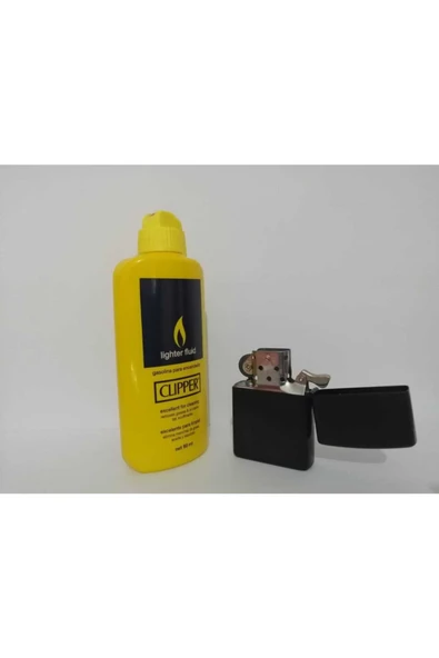 HEY CENTER Clipper Zippo Benzini 80 Ml Ve Zippo Çakmak