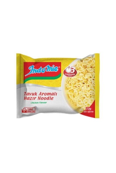 İNDOMİE Indomie Tavuk Çeşnili Paket 70 Gr X 8 Adet