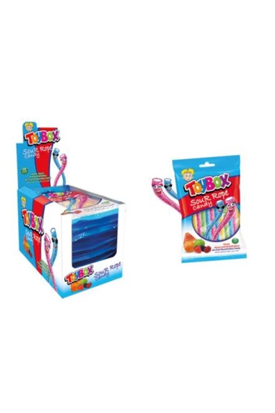 TOYBOX Sour Rope Candy Jelibon 12 Adet