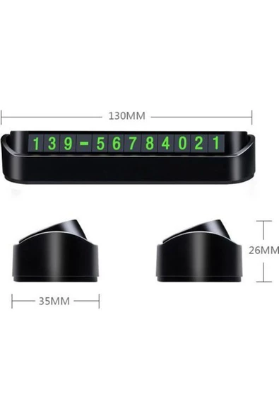 ACL Araç Park Telefon Numaratörü Mıknatıslı Aç Kapa Sistem - 2