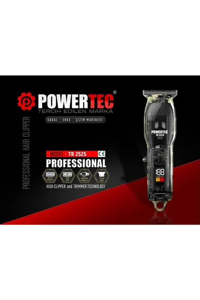 Powertec TR-2525 Profesyonel Sakal Tıraş Makinesi