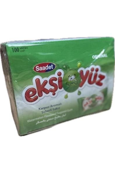 SAADET Ekşi Yüz Sakız Karpuzlu 100Adetli - 3