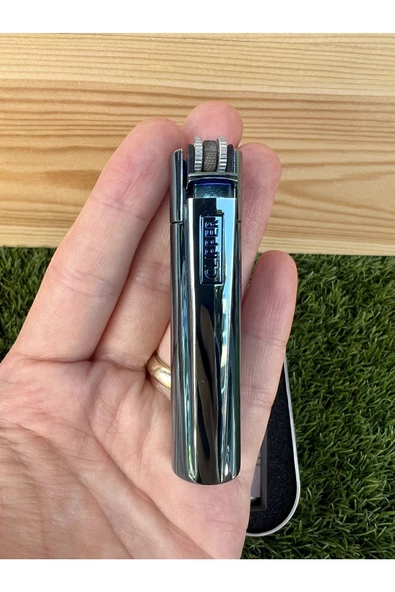 CLİPPER Parlak Deep Blue Taşlı Çakmak - 4