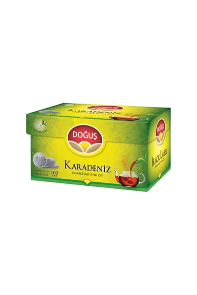 DOĞUŞ Karadeniz Demlik Poşet Bergamot Aromalı Çay 100X3.2 Gr