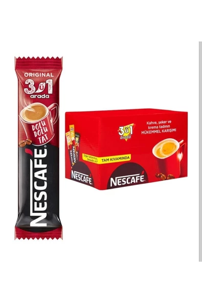 ÇOK ŞEKER Nescafe 3 Ü 1 Arada 48'Li Kutu