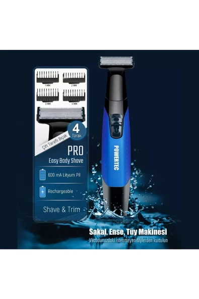 Powertec TR-650 Vücut Tıraş Makinesi - 4