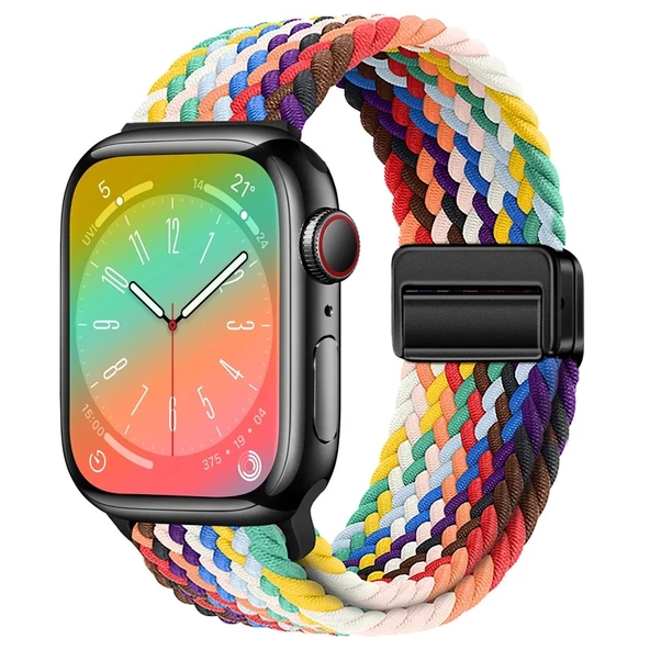 Apple Watch 44/45/46/49mm Kordon Magnet Örgü Strap 2/3/4/5/6/se/7/8/9/10/11/ultra - 8