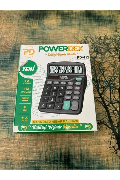 Powerdex PD-412 Masaüstü Hesap Makinası - 2