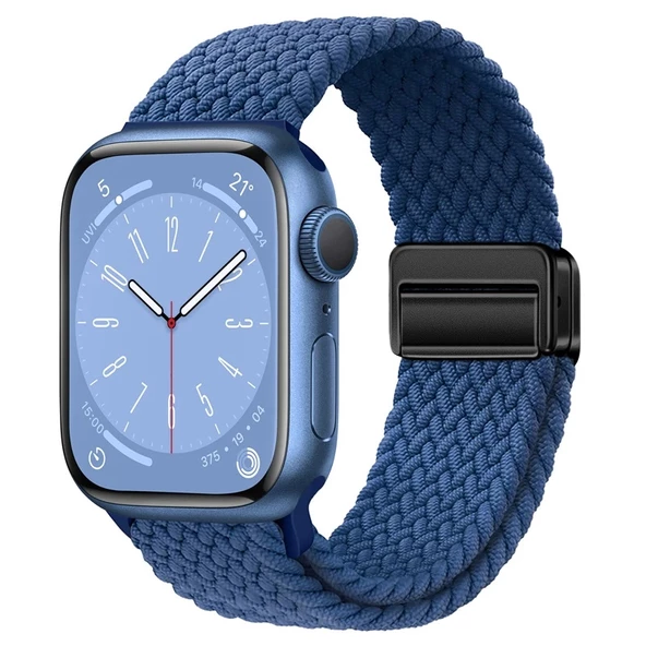 Apple Watch 44/45/46/49mm Kordon Magnet Örgü Strap 2/3/4/5/6/se/7/8/9/10/11/ultra - 4