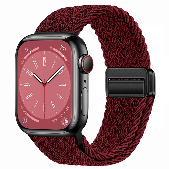 Apple Watch 44/45/46/49mm Kordon Magnet Örgü Strap 2/3/4/5/6/se/7/8/9/10/11/ultra - 11