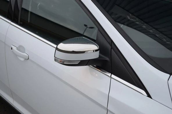 Ford Focus 2 Krom Ayna Kapağı Makyajlı 2 Parça 2011-2017 Arası - 3