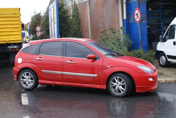 Ford Focus 1 HB/Sedan Krom Cam Çıtası 4 Parça 1998-2005 Arası - 3