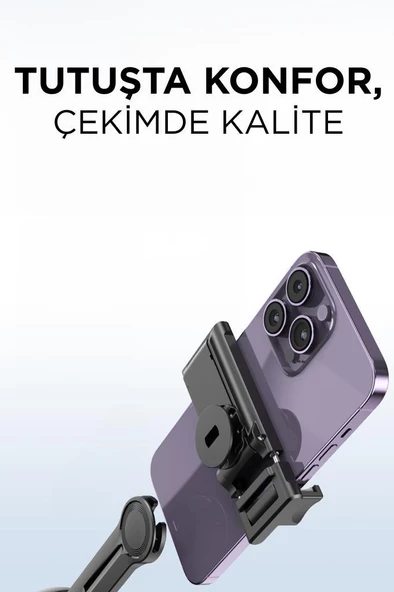 Torima P03 Yüz Takip 360° Gimbal Öz Çekim Telefon Sabitleyici Tutucu Video Akıllı Tripod - 4