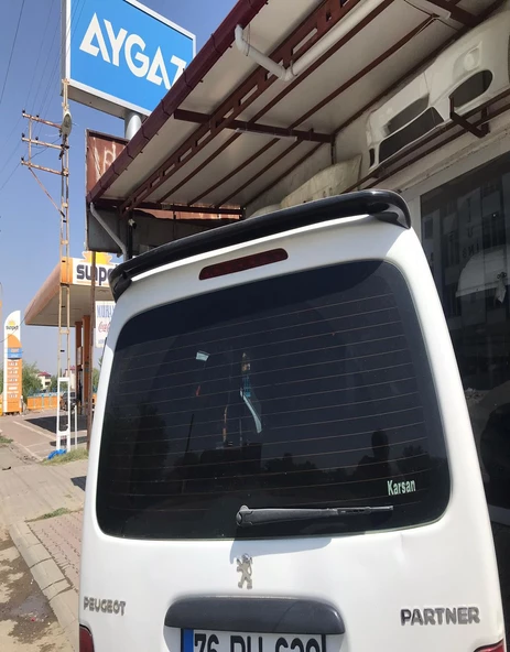 PEUGEOT PARTNER 2002-2008 SİYAH SPOİLER - Resim 5