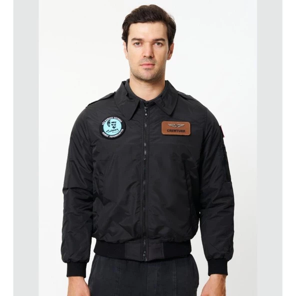 YAKALI Pilot Montu Siyah Kumaş SYK88_S - 2