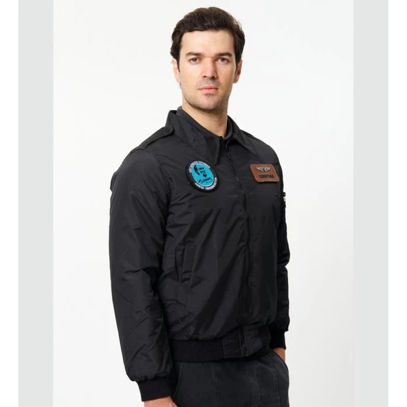 YAKALI Pilot Montu Siyah Kumaş SYK88_S - 3