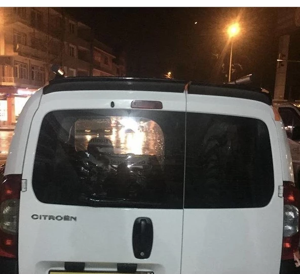 FİAT FİORİNO ÇİFT KAPI SİYAH SPOİLER - Resim 2