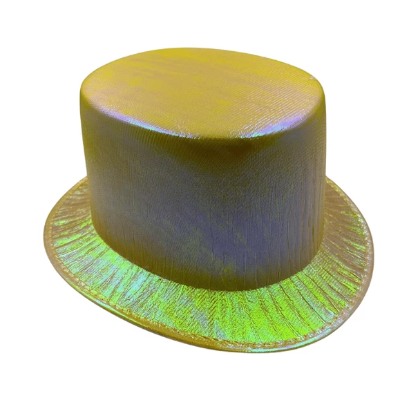 Sarı Lüks Helogramlı Sihirbaz Şapka 28x15 cm ürün görseli 1