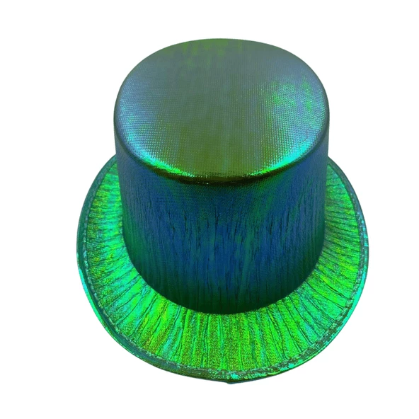 Yeşil Lüks Helogramlı Sihirbaz Şapka 28x15 cm - 2