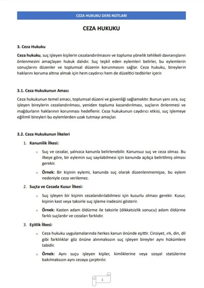 KPSS-A Grubu Hukuk Özel Ders NOTLARI - 7