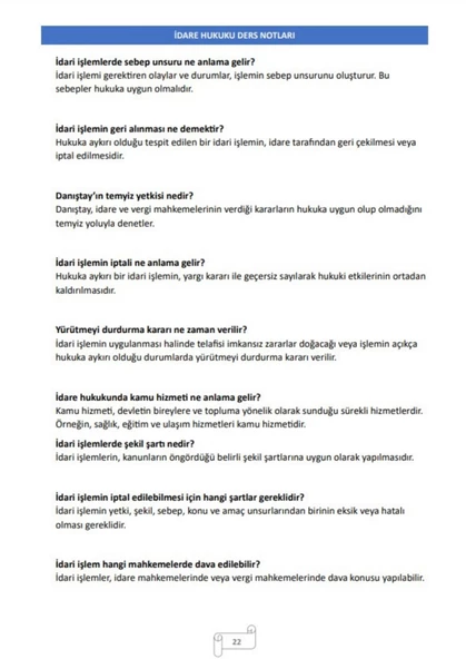 KPSS-A Grubu Hukuk Özel Ders NOTLARI - 6