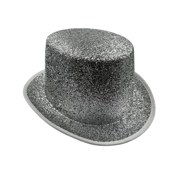 Gümüş Lüks Gofrajlı Sihirbaz Model Şapka - 2
