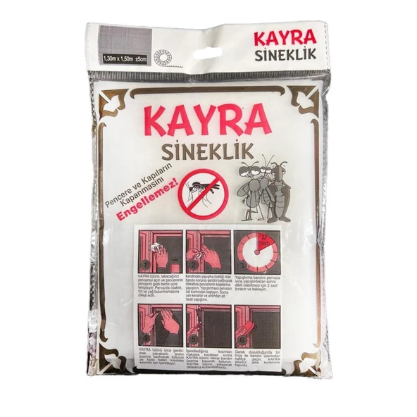 KAYRA Sineklik Büyük Pvc 130x150 Cm Yapıştırmalı Hazır Sineklik - 2